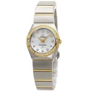 Omega 123.25.24.60.55.003 Constellation Mini Brushed Diamond Watch in Stainle...